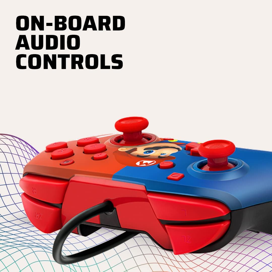 PDP Faceoff Deluxe Audio Wired Controller Mario Nintendo Switch Brand New