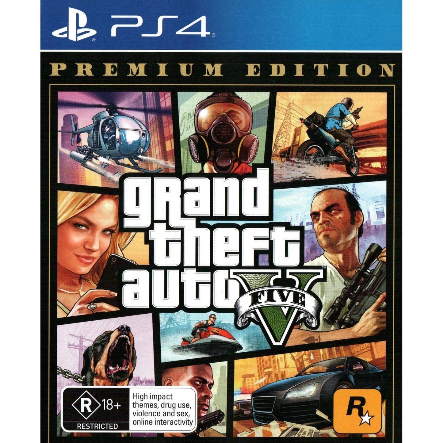 Grand Theft Auto 5 Premium GTA V PlayStation4 PS4 Brand New